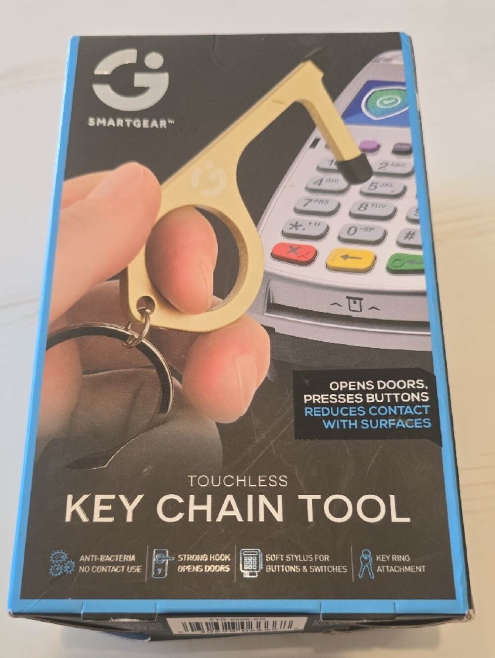 SmartGear Touchless Key Chain Tool - Gold